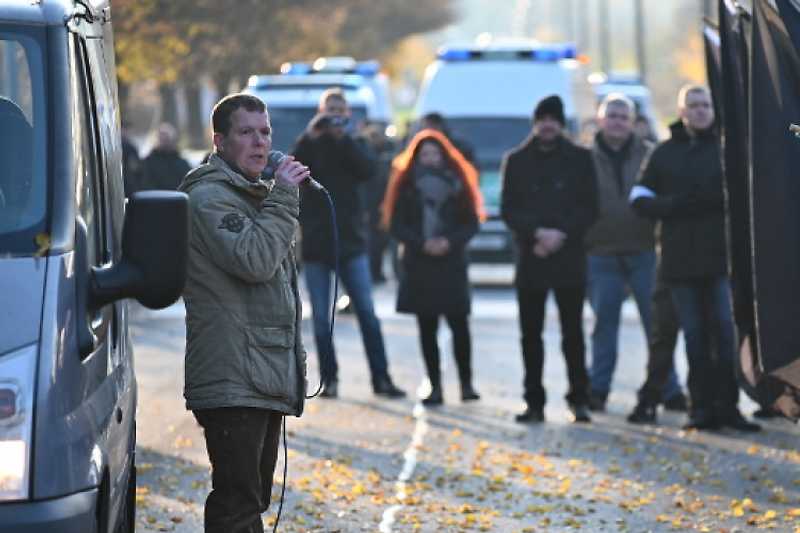 Henry Hafenmeyer spricht am 16. November 2019 in Remagen