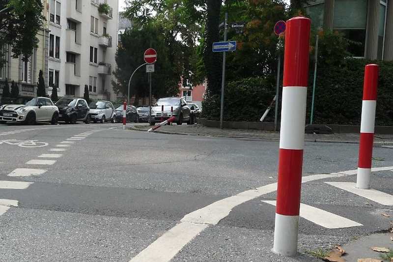 Der Tatort des Mordes an Blanka Zmigrod in Frankfurt.