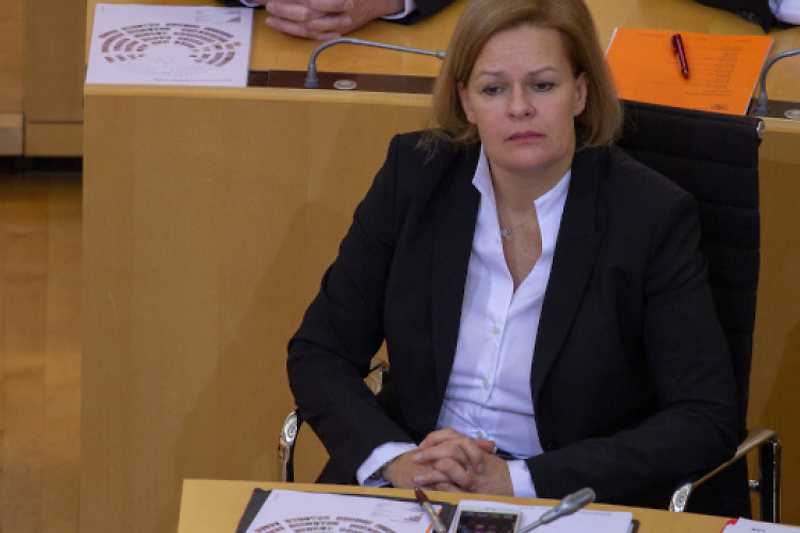Bundesinnenministerin Nancy Faeser (SPD)