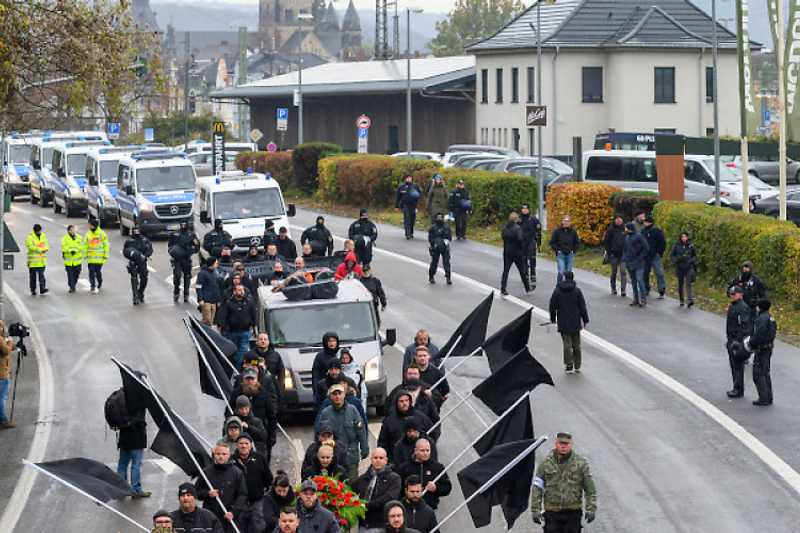 Nur noch knapp 50 Neonazis kamen 2021 zum jährlichen Aufmarsch nach Remagen.