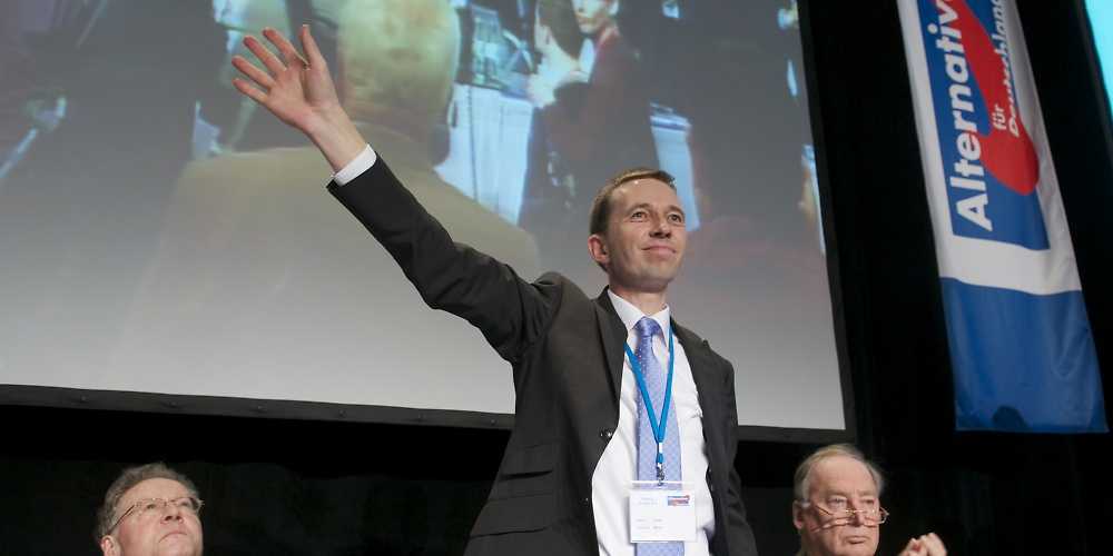 Parteichef Bernd Lucke auf dem Gründungsparteitag in Berlin