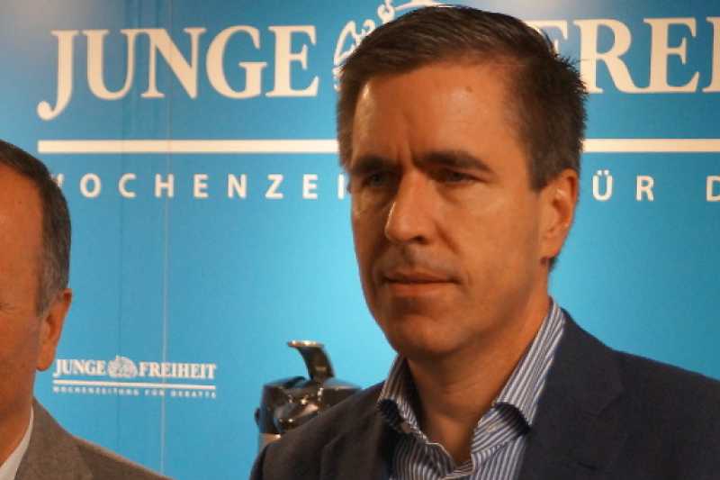 Markus Krall (links) auf der Frankfurter Buchmesse 2019.