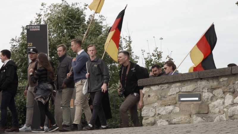 Drachenfels-Wanderung der AfD-Jugend NRW am 19. Oktober 2025.